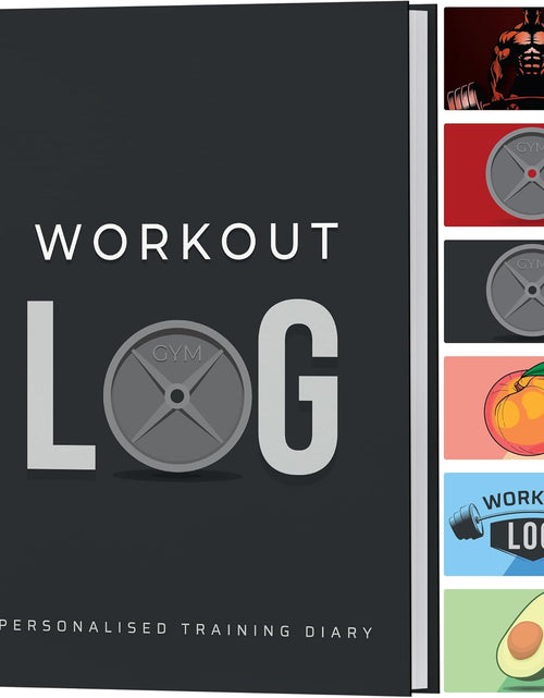Load image into Gallery viewer, Workout Planner for Daily Fitness Tracking &amp; Goals Setting (A5 Size, 6” X 8”, Charcoal Gray), Men &amp; Women Personal Home &amp; Gym Training Diary, Log Book Journal for Weight Loss by
